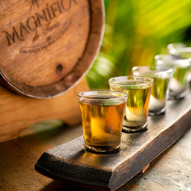 5 shots of Cachaça Magnifica 